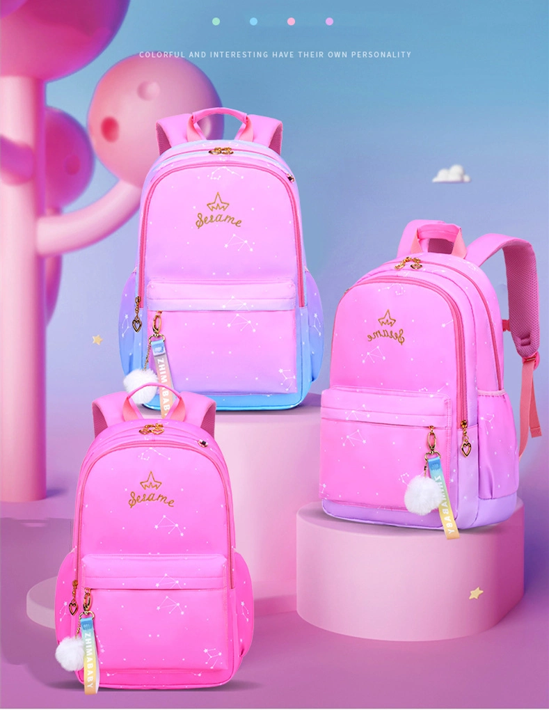 New Girl Backpack for School Backpacks Girls Nylon Orthopedic School Bags Children Primary Schoolbags Grade 1-6 Kids Mochila