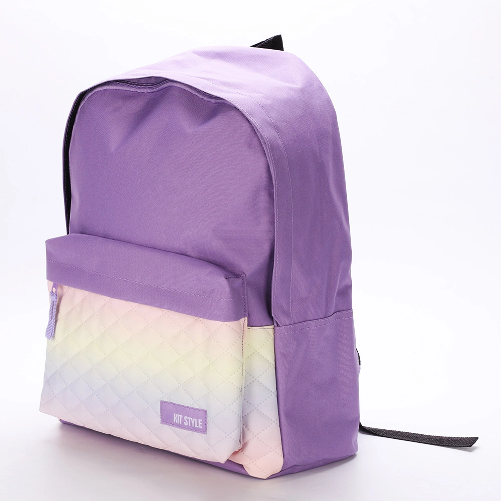 Yiwu Price OEM Multi-Colored Double Shoulders School 16 Inches Backpack Bag for Teenagers