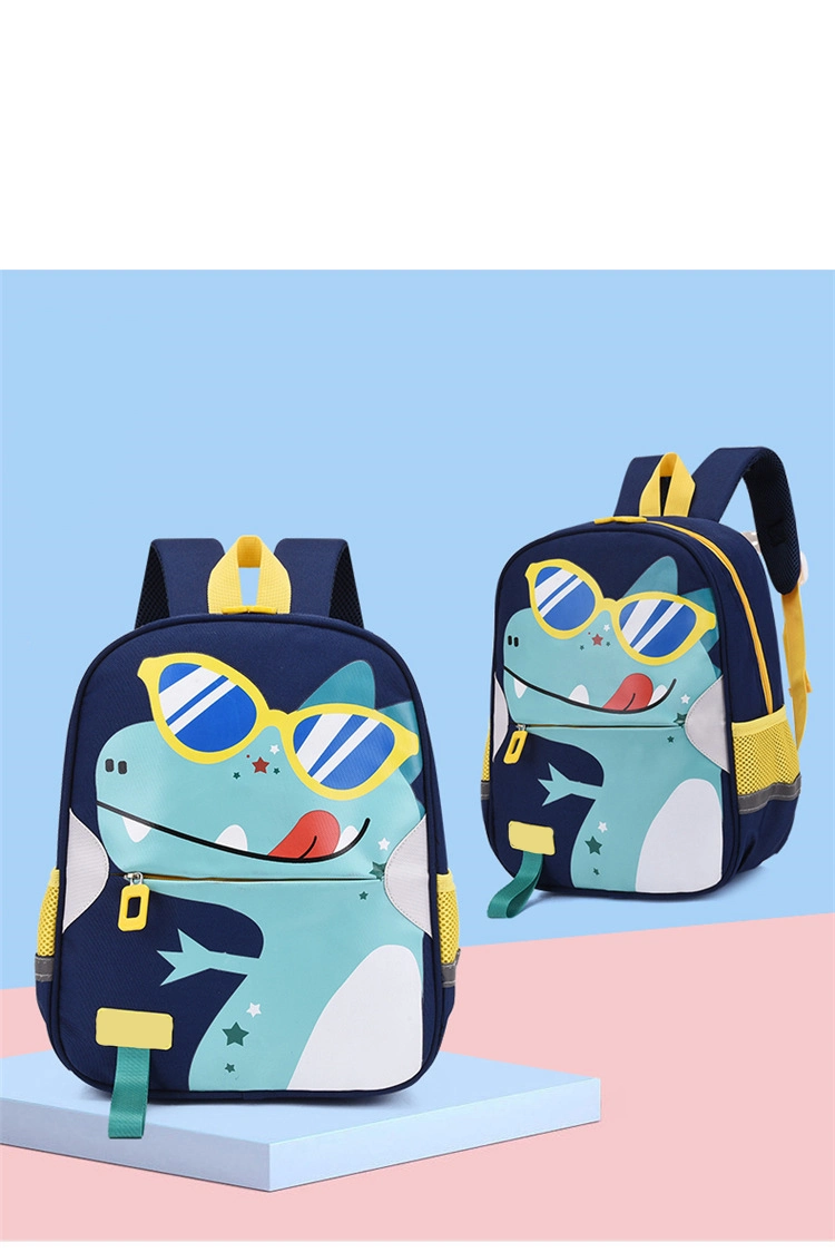 New Arrival Animal Cartoon Student Schoolbag Waterproof OEM Custom Logo Primary School Backpack for Boys