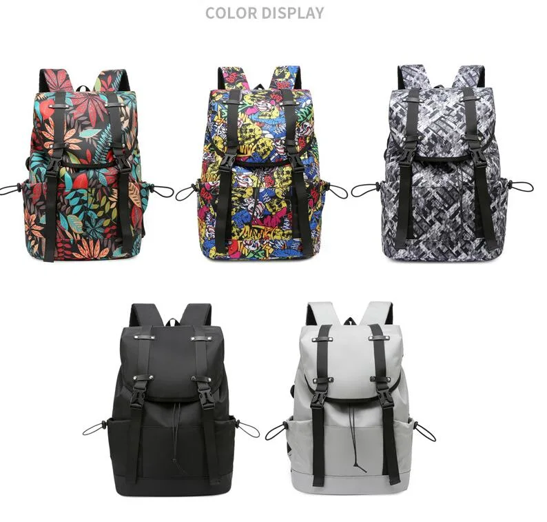 Backpack Fashion Women&prime;s School Bag Leisure Computer Bag Outdoor Backpack Double Shoulder Backpack Men&prime;s Large Capacity Laptop Backpack