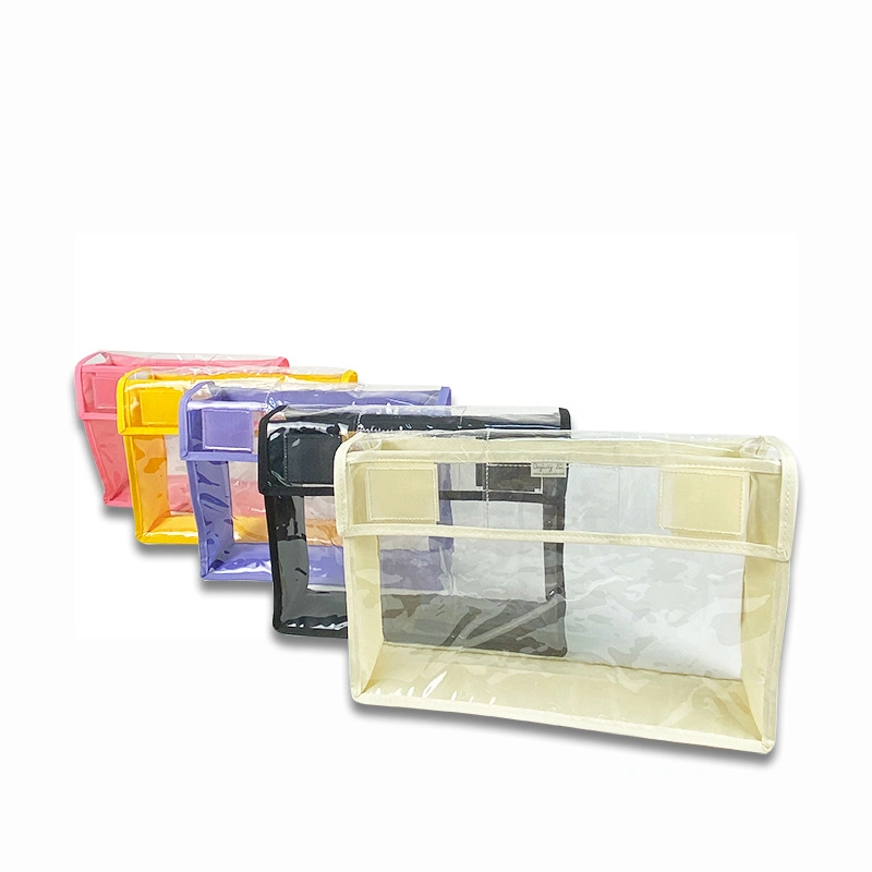 Custom Clear PVC Documents Organizer File Folder with Hook and Loop Closure