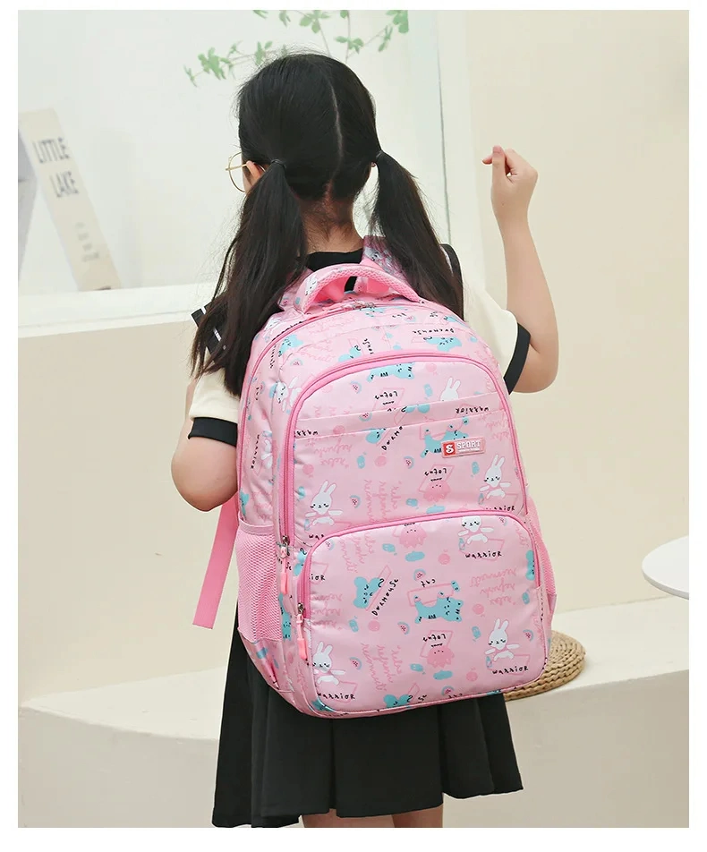 18 Inch Cute Cartoon Printing Oxford School Backpacks Large Capacity Primary Girls School Bags