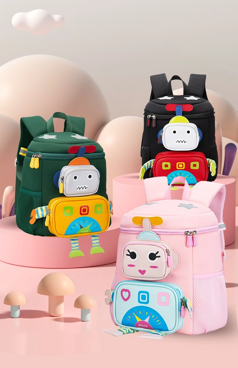 2023 New Arrival Robot Style Children School Bag Large Capacity Kids Backpack