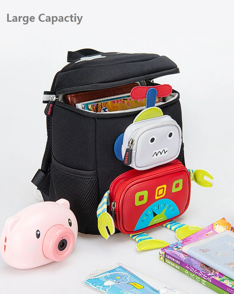 2023 New Arrival Robot Style Children School Bag Large Capacity Kids Backpack