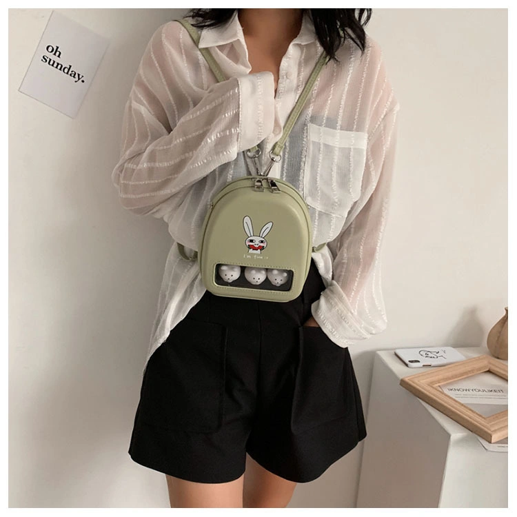 Cartoon Backpack Girl Cute Personality Girl Doodle Backpack Summer Leisure