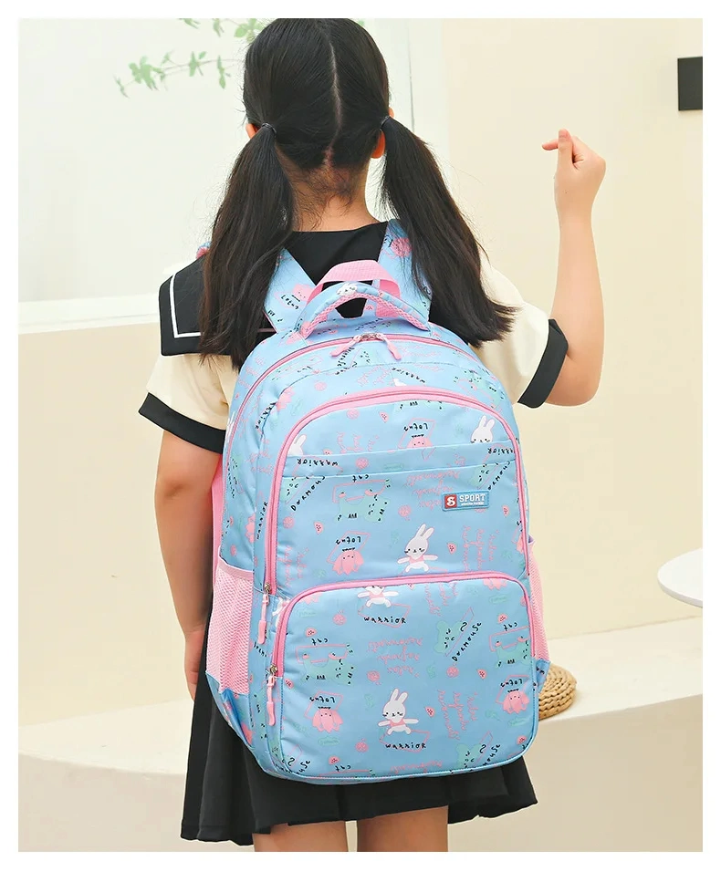 18 Inch Cute Cartoon Printing Oxford School Backpacks Large Capacity Primary Girls School Bags