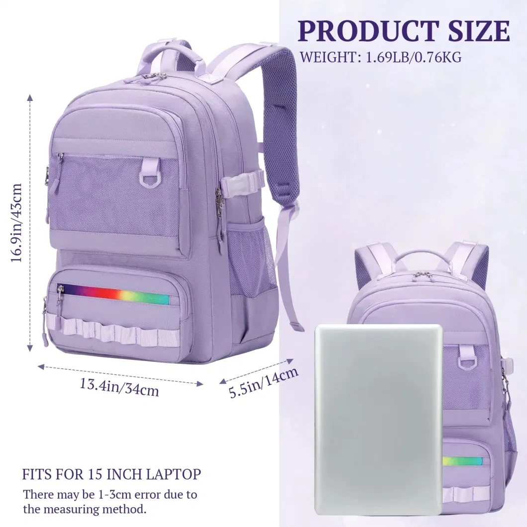 MOQ 50 Custom Primary Book Backpack School Bag Girls