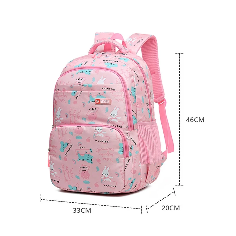 18 Inch Cute Cartoon Printing Oxford School Backpacks Large Capacity Primary Girls School Bags