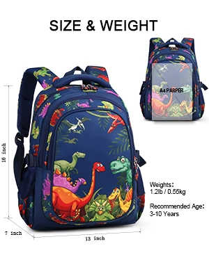 Custom Cartoon Kindergarten Animal Children School Bags