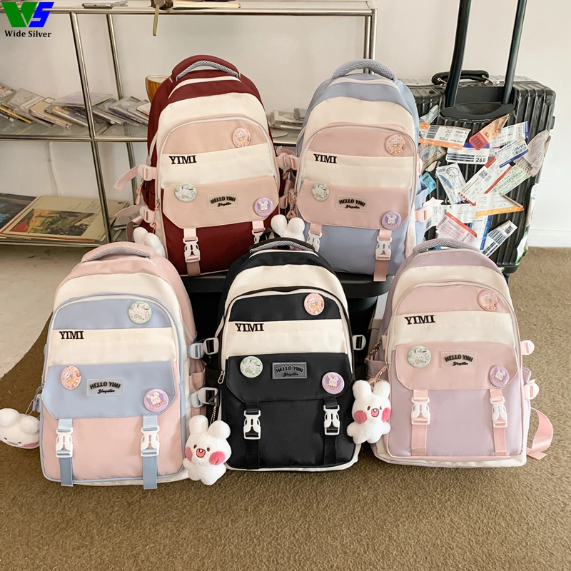 Wide Silver Original Hot Style Good Price Schoolbags Kids Backpack 2023