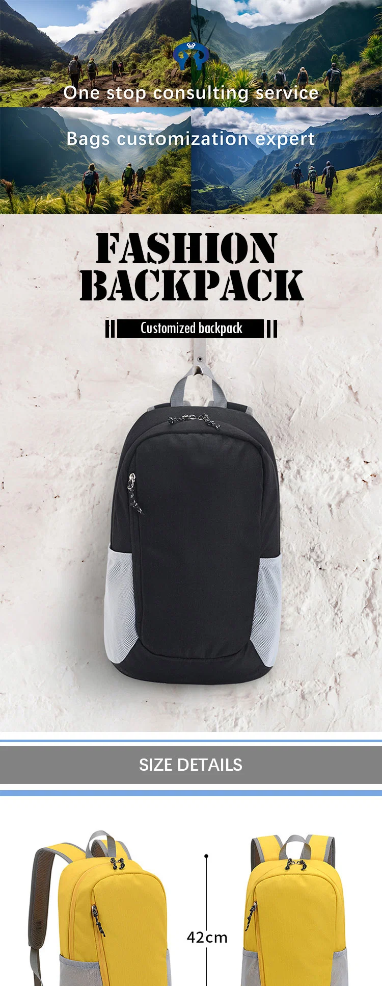 Light Weight Foldable Travel Backpack Bag Sports Running Bag Wholesale