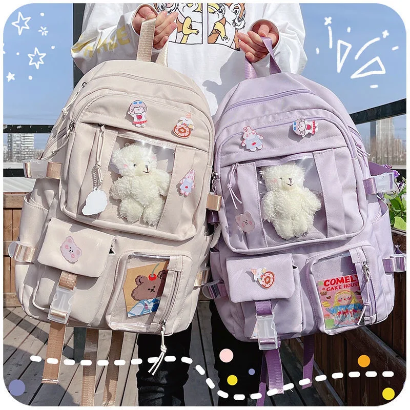 High Capacity Student Backpack Junior High School Bag Female Mori Girl Backpack