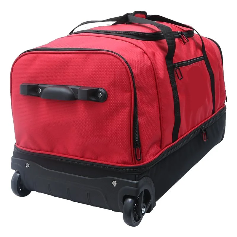 Volume Multi-Pocket Upright Rolling Duffle Trolley Bag for Wholesale