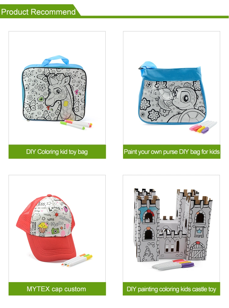 DIY High Quality Doodle Painting Coloring Funny Shoulder Kids Bag