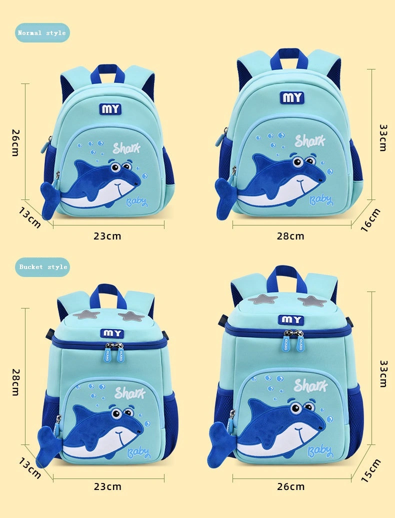 2023 New Style Large Capacity Bucket Bag Kids Bag Waterproof Material Children Backpack