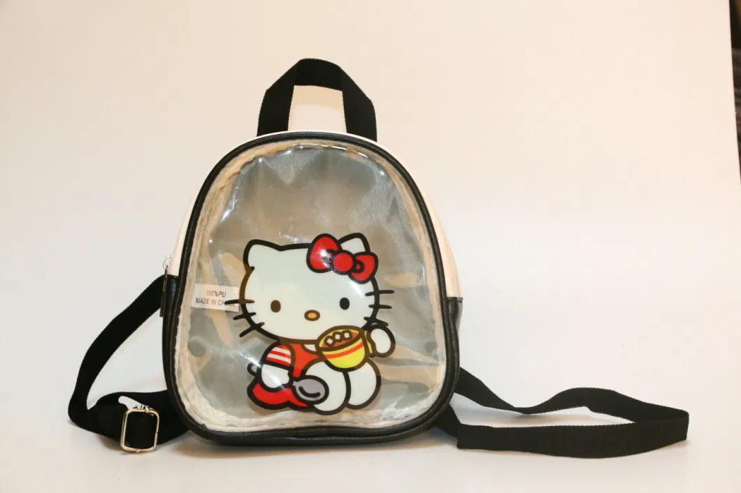 Hot Selling Children&prime;s Clear Backpack PVC Transparent Multi-Color Waterproof School Bag