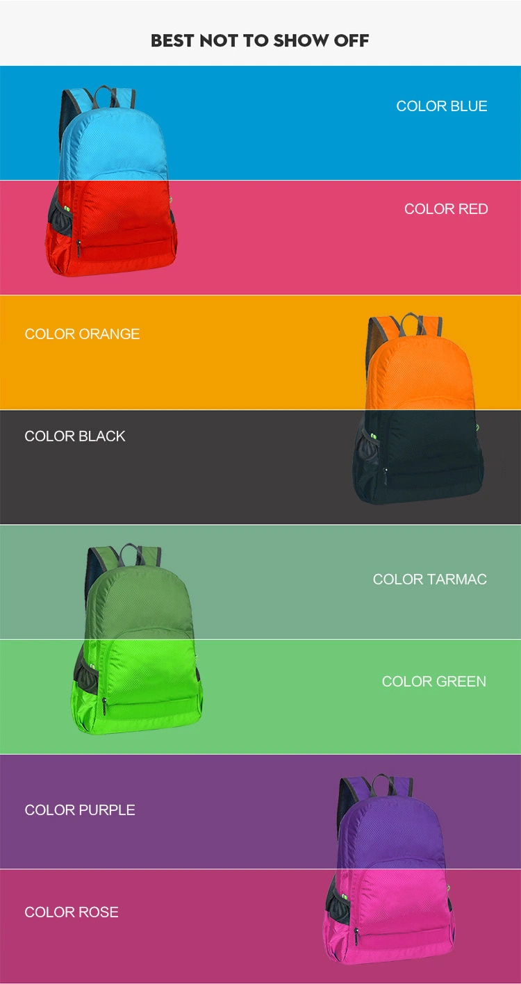 Large Capacity Foldable Backpack Waterproof Oxford Fabric Sports Backpacks for Women Men Super Light Outdoor Hiking Travel Bag