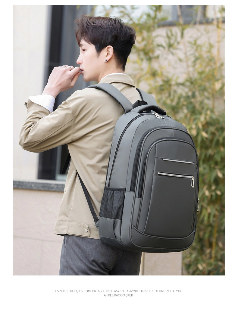 2023 New Style 17 Inch Multi Functional School Bag Travel Boys Polyester Men Laptop Backpack