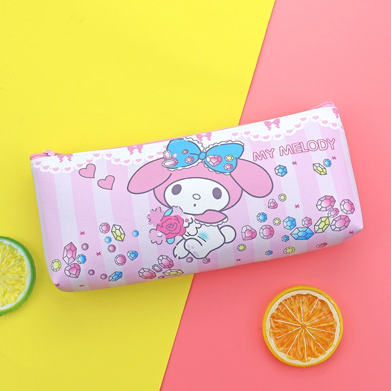 Cartoon School Stationery Storage Pouch Cute Kawaii Pencil Bag for Girls