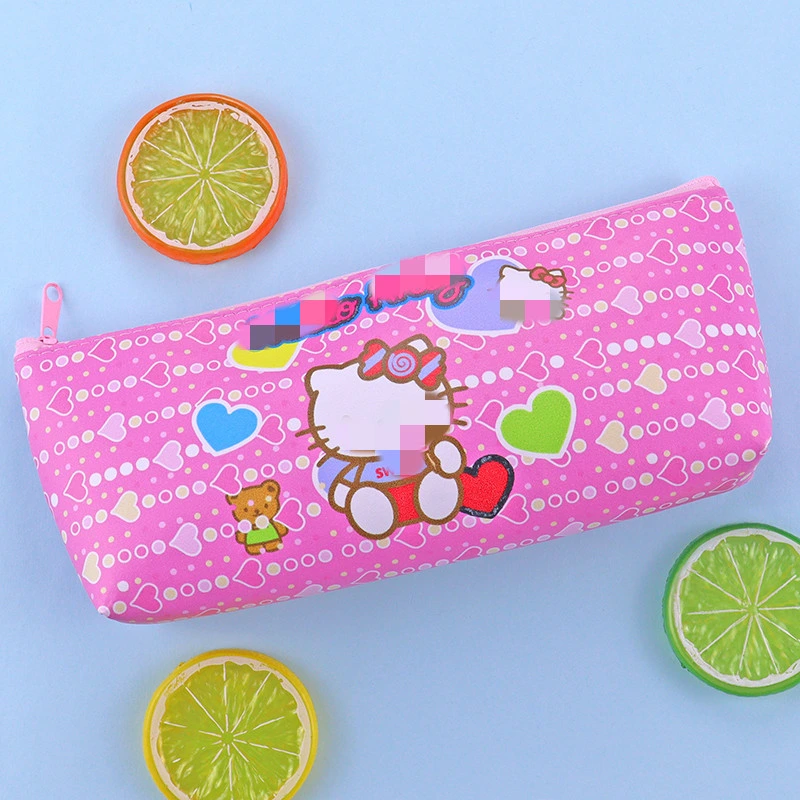 Cartoon School Stationery Storage Pouch Cute Kawaii Pencil Bag for Girls