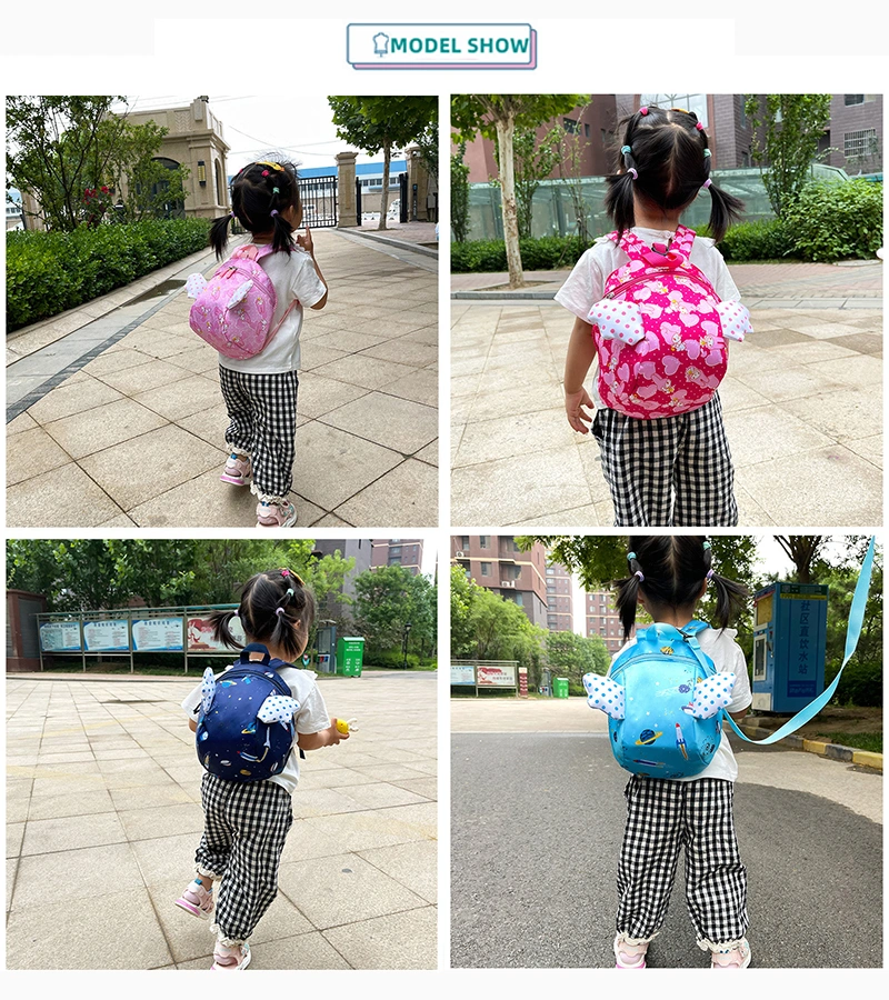 Kids Nylon Anti Lost Bag Children Cute Animal Theme Backpack