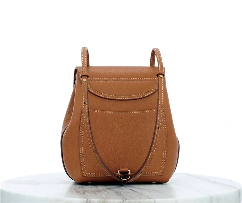 2023 Wholesale Vintage Fashion French Style PU Leather Ladies Shoulder Bag Backpack