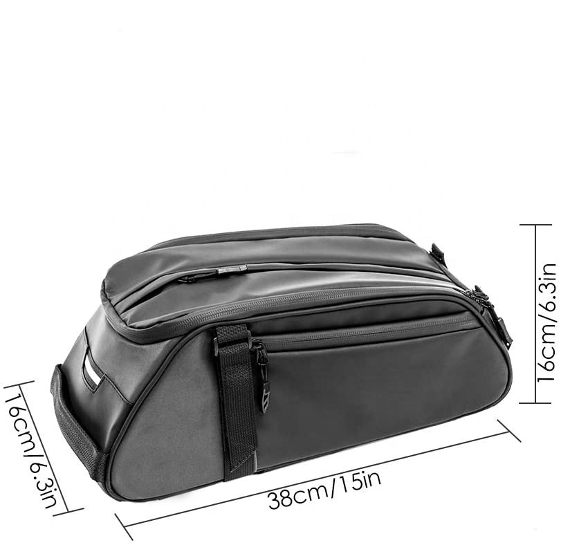 2 in 1 Water Proof Bicycle Saddle Pack Tool Bag with Multi Pockets for Storages