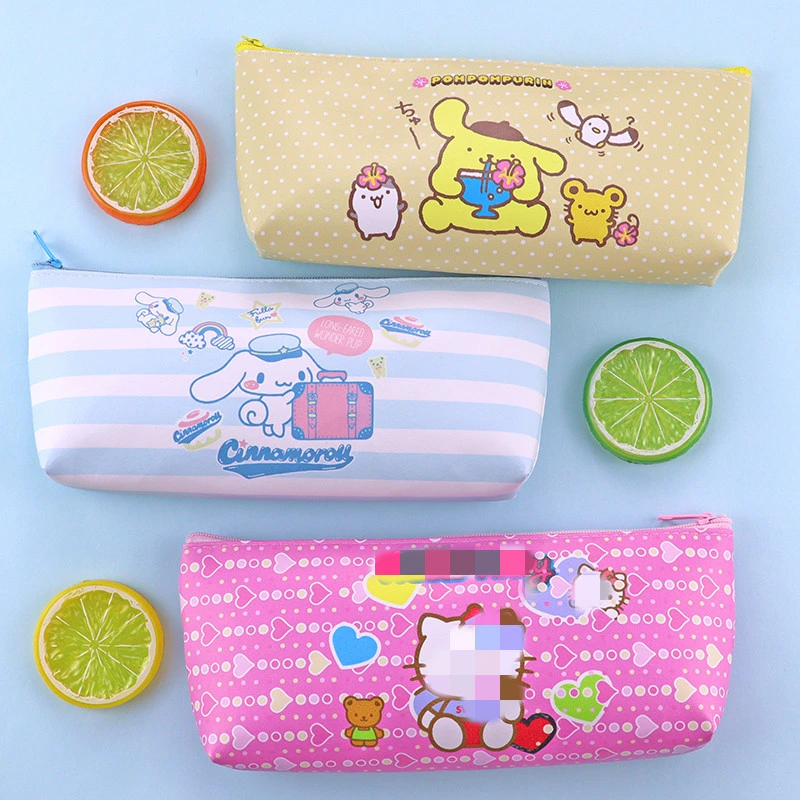 Cartoon School Stationery Storage Pouch Cute Kawaii Pencil Bag for Girls