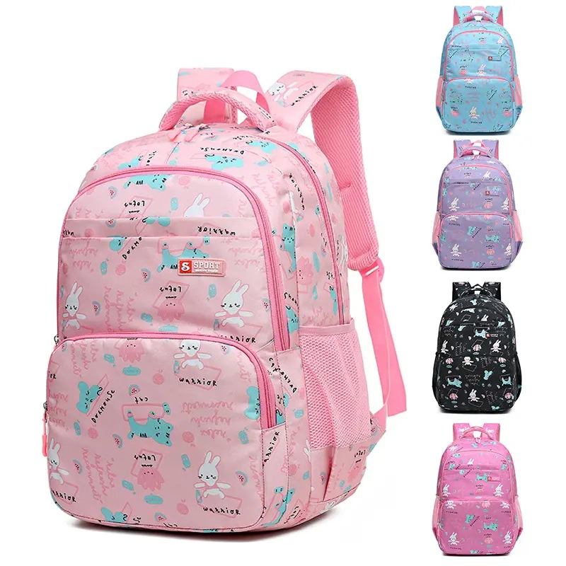 18 Inch Cute Cartoon Printing Oxford School Backpacks Large Capacity Primary Girls School Bags