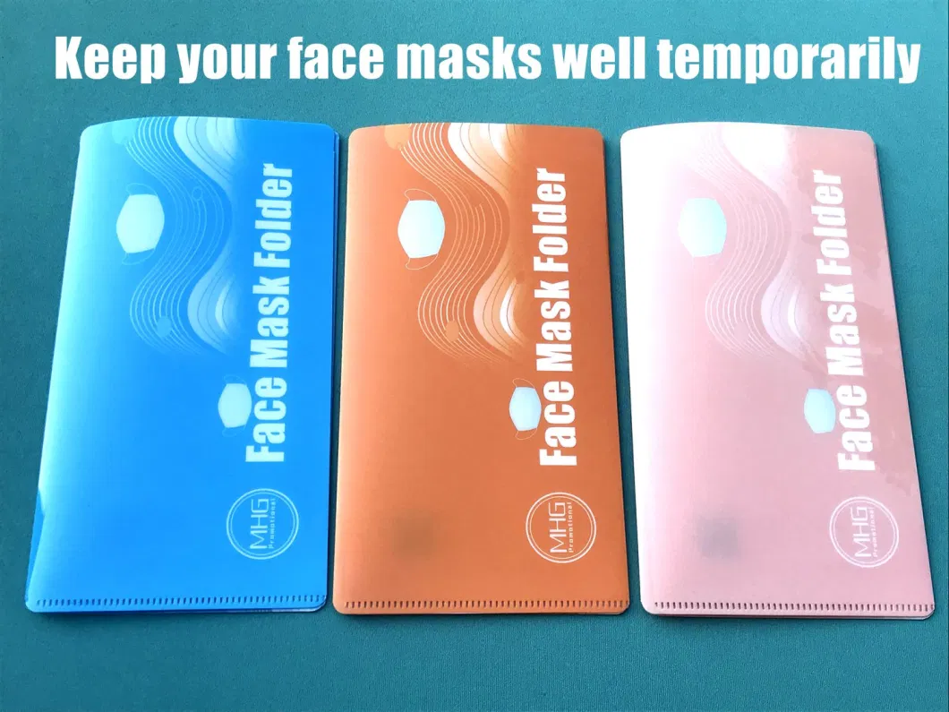 2 Pockets Version Plastic Face Mask Folder