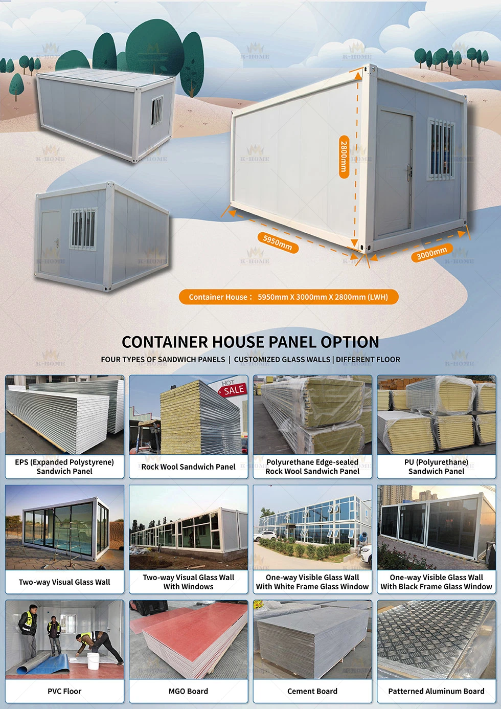 Temporary Portable Prefabricated Modular Container School