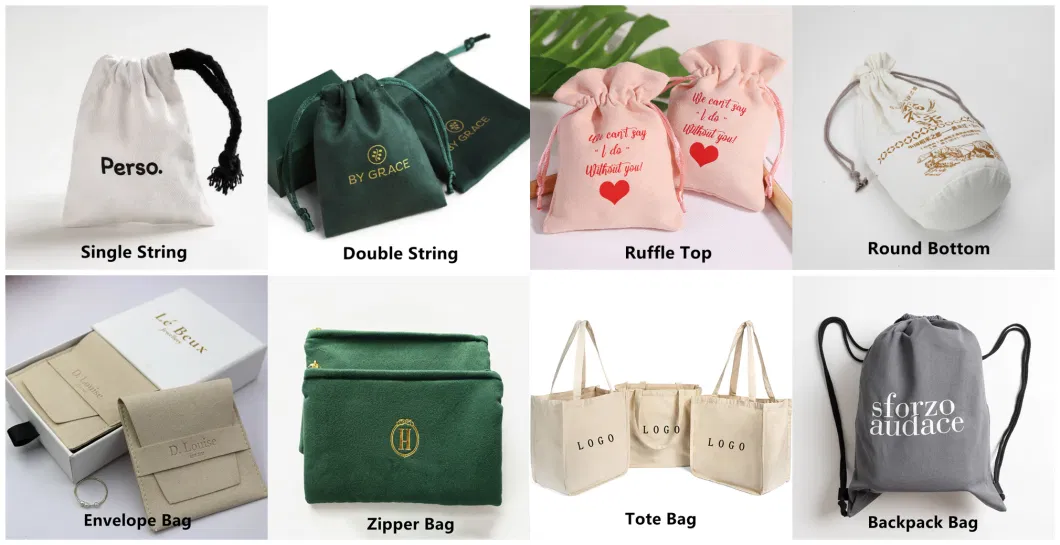 Custom Logo Printed Underwear Lingerie Dust Gift Packaging Pouch Drawstring Soft Green Satin Silk Hair Dryer Bag for Beauty