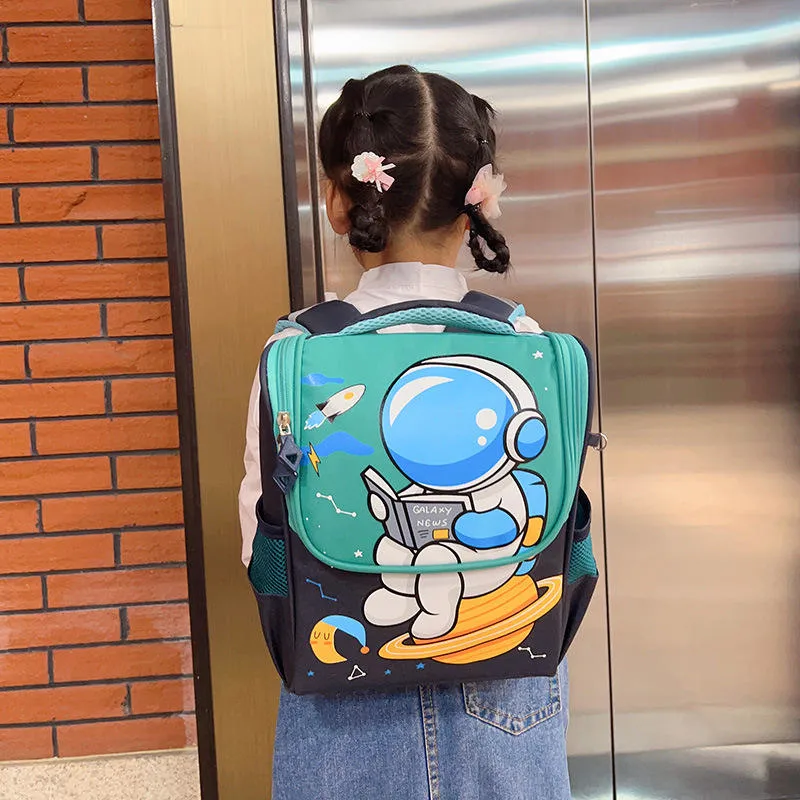 Ru Large Capacity School Bag Children Book Holder Multiple Pockets Travel Daily Use Backpack Bags