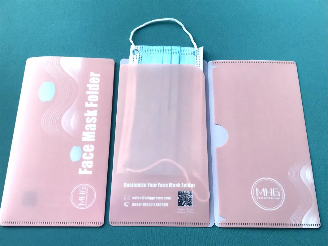 2 Pockets Version Plastic Face Mask Folder