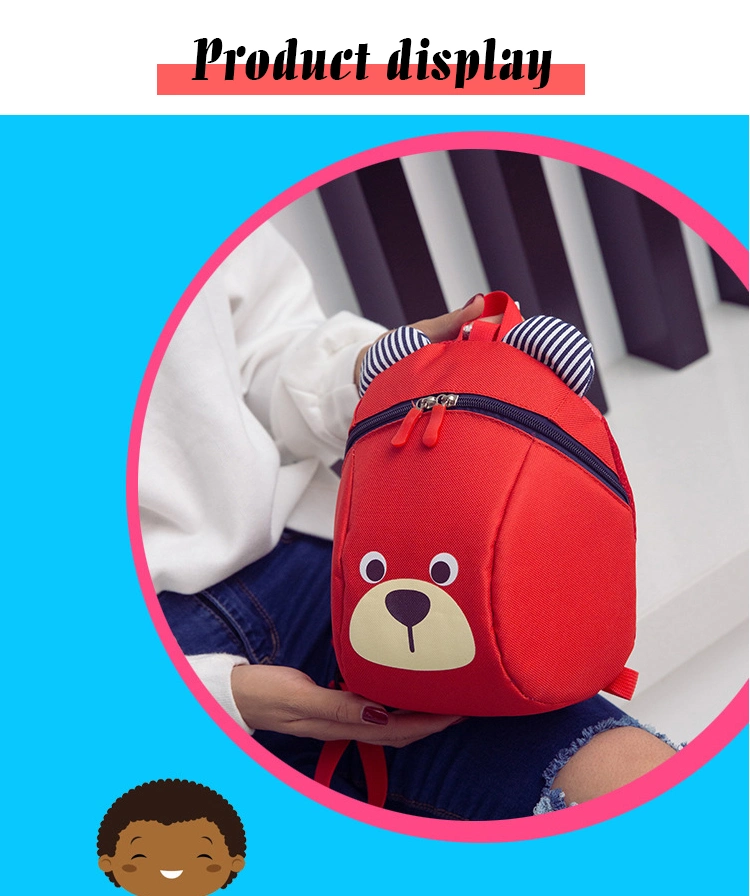 Anti-Lost Cute Cartoon Kindergarten School Children Shoulder Travel Backpack