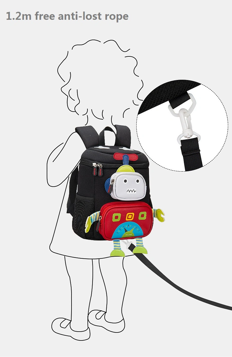 2023 New Arrival Robot Style Children School Bag Large Capacity Kids Backpack