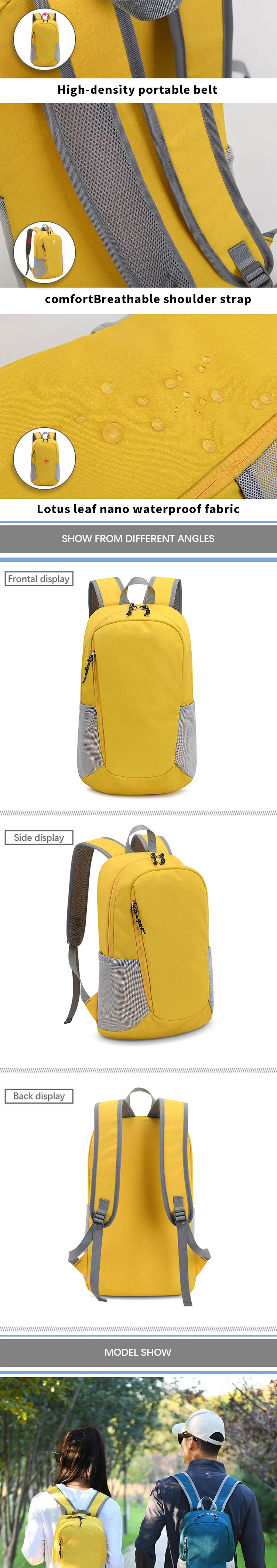 Light Weight Foldable Travel Backpack Bag Sports Running Bag Wholesale