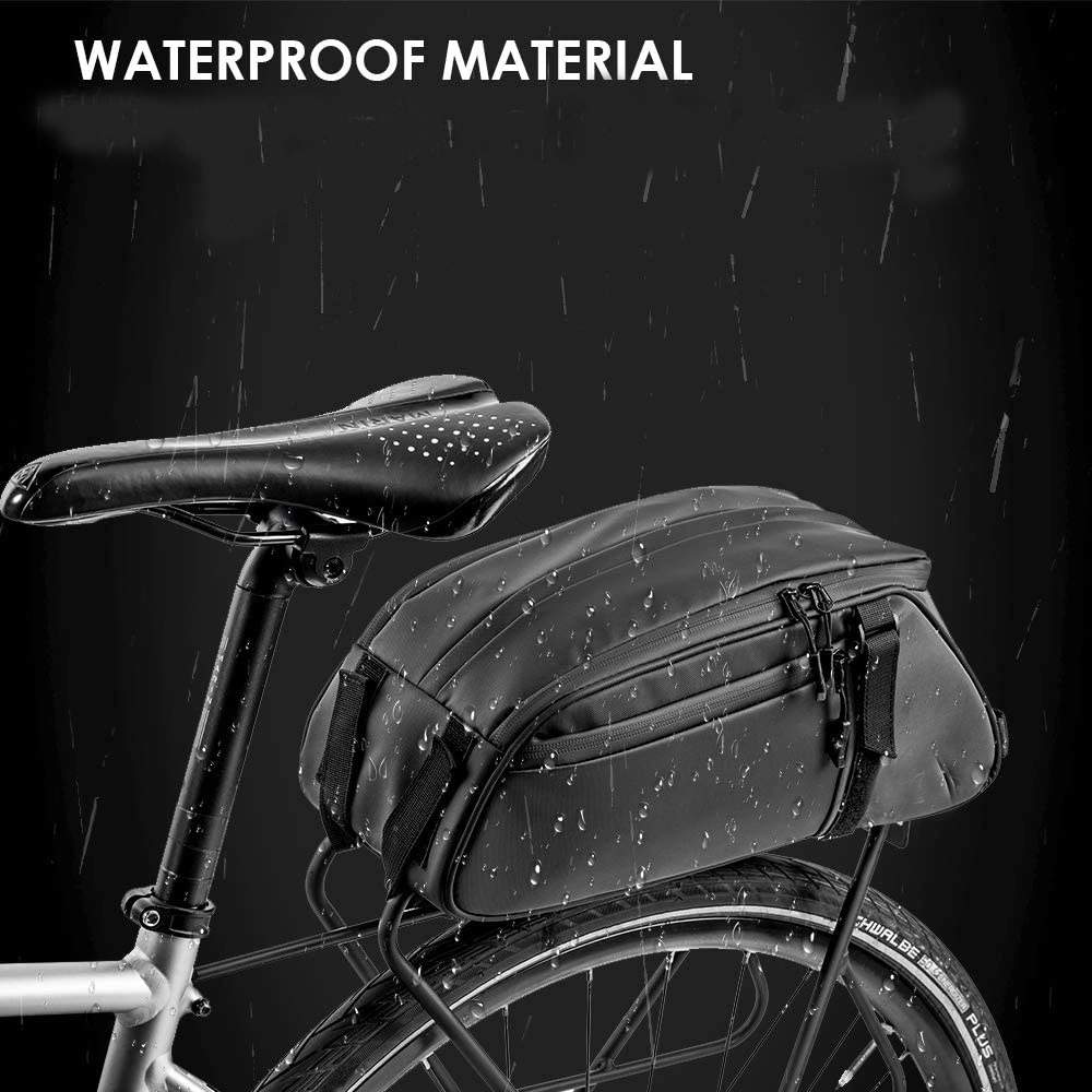 2 in 1 Water Proof Bicycle Saddle Pack Tool Bag with Multi Pockets for Storages