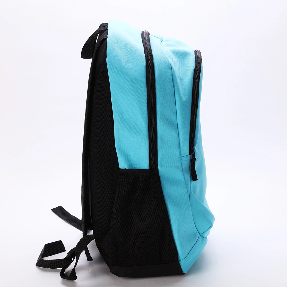 Big Capacity 2023 New Style Lake Blue Polyster School Bag Backpack