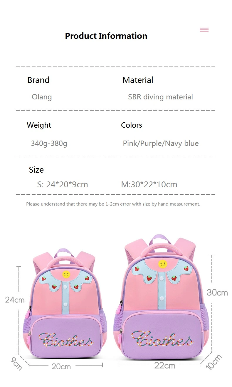 Hot Sell Good Appearance School Backpack Breathable Kid Use Bag for Girls Boys