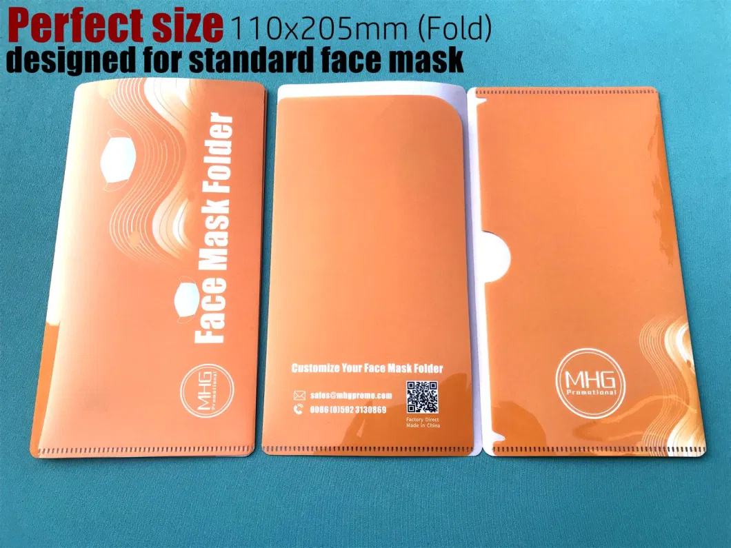 2 Pockets Version Plastic Face Mask Folder