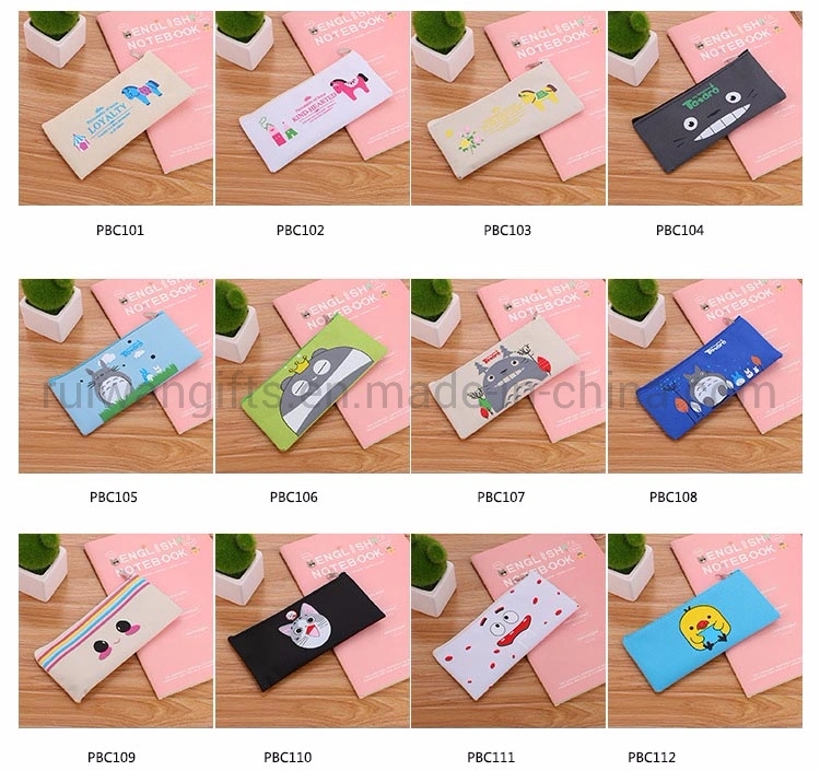 Hot Selling School Cute PU Leather Pencil Case Pencil Bag