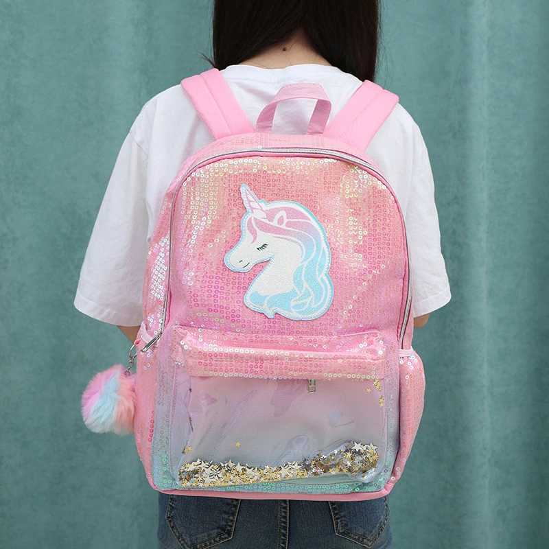 Cute Toddler School Backpack Sequin Bag 3D Cartoon Animal Bag Unicorn Bag