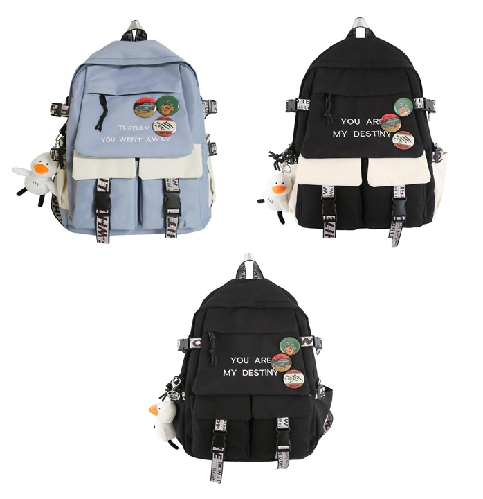 Teenage Kids Nylon School Bags College Students Leisure Laptop Backpack