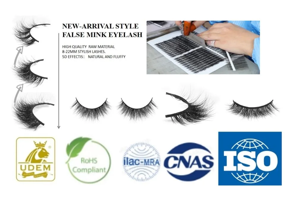 Light Industry Daily Use Real Qingdao Faux Mink Lash 5D Fluffy Vegan Mink Cotton 3D Natural Eyelash Makeup 100% Handmade Eyelash Wholesale