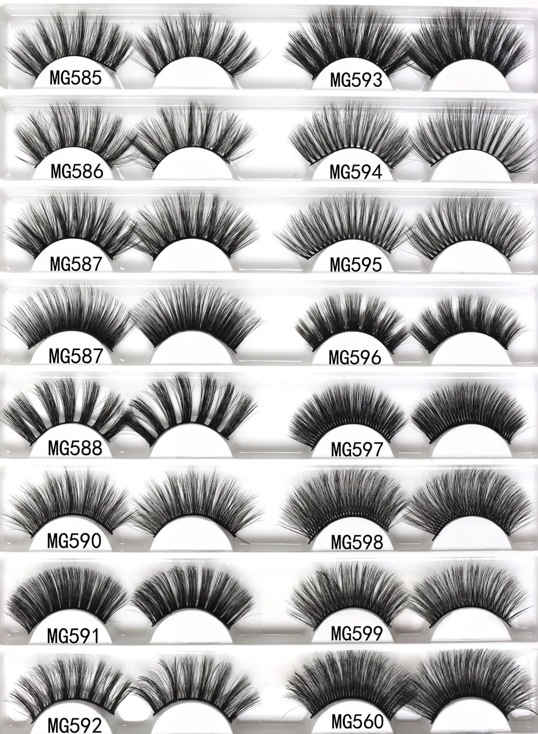 Light Industry Daily Use Real Qingdao Faux Mink Lash 5D Fluffy Vegan Mink Cotton 3D Natural Eyelash Makeup 100% Handmade Eyelash Wholesale