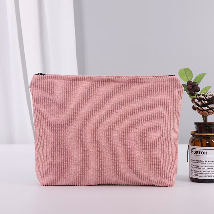 Simple Canvas Makeup Bag Large Capacity Student Stationery Pen Bag Wholesale Portable Storage Bag