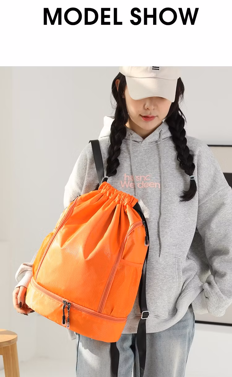 Factory Cheap Fashion Drawstring Backpack New Casual Backpack for Men Women Outdoor Mountaineering Oxford Cloth Fitness Backpack