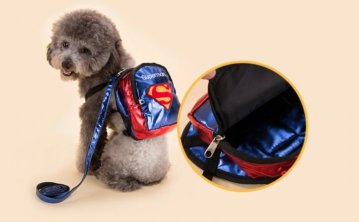 Quality Cute Superman Spiderman Dog Backpack Pet Carriers