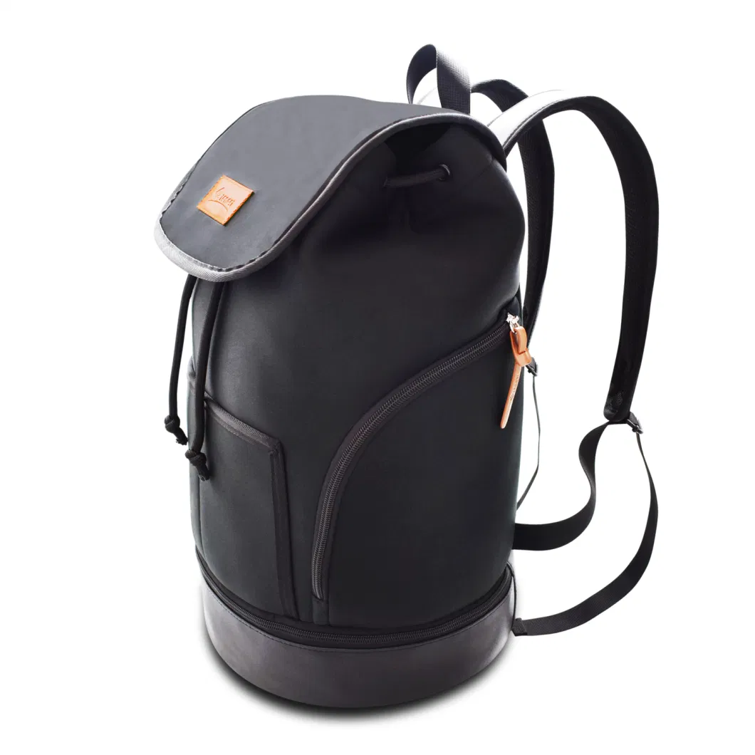 Fashion Outdoor Backpack Black Casual Backpack Sport Hiking Backpack for Camping